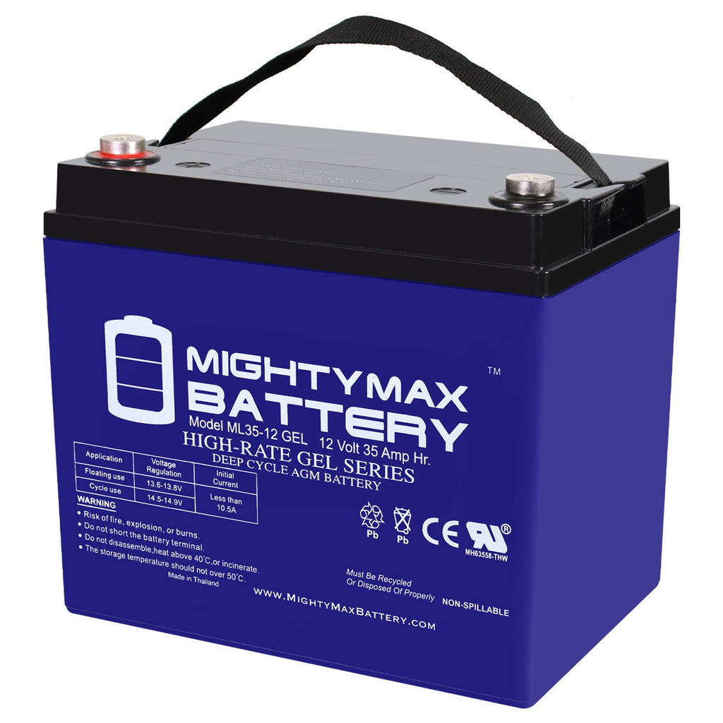 12V 35Ah GEL Battery Replacement for Kangaroo TG-31 Golf Cart