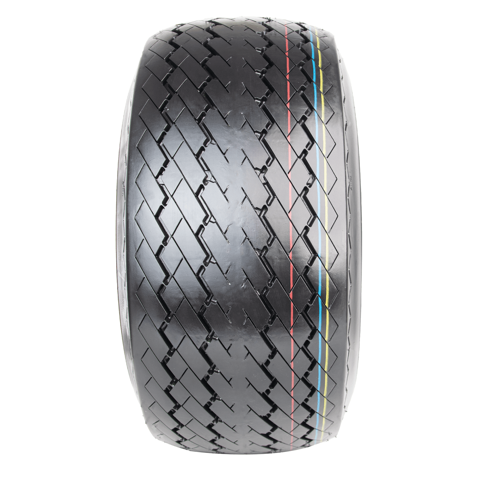 Hi-Run 4 Set SU15 18X8.50-8 4PR Golf Cart Tires Wheel Assembly & 8X7 4 Lugs on 4 PCD White Rim Fits 18X8.5X8, 18X8.5-8